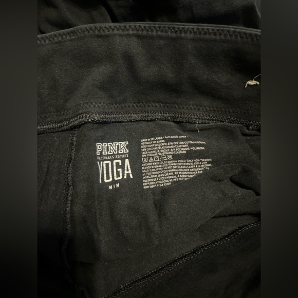 PINK Victoria's Secret Bundle of 3 Black Women’s Leggings Medium - Picture 4 of 13